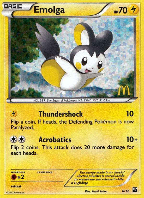 Emolga (6/12) [McDonald's Promos: 2012 Collection] | Gam3 Escape