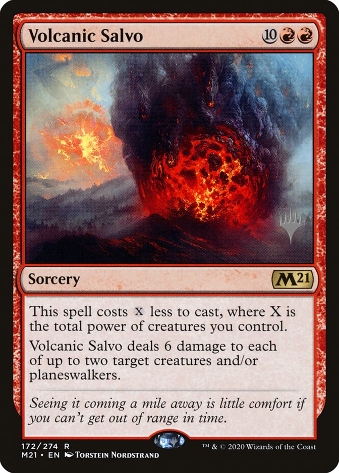 Volcanic Salvo (Promo Pack) [Core Set 2021 Promos] | Gam3 Escape