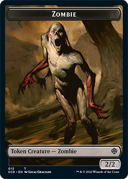 Zombie // Zombie Knight Double-Sided Token [Starter Commander Decks] | Gam3 Escape