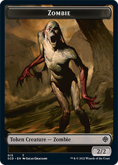 Zombie // Zombie Knight Double-Sided Token [Starter Commander Decks] | Gam3 Escape