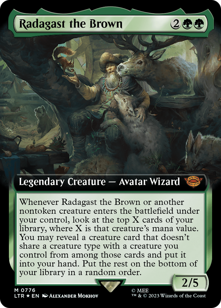 Radagast the Brown (Extended Art) (Surge Foil) [The Lord of the Rings: Tales of Middle-Earth] | Gam3 Escape