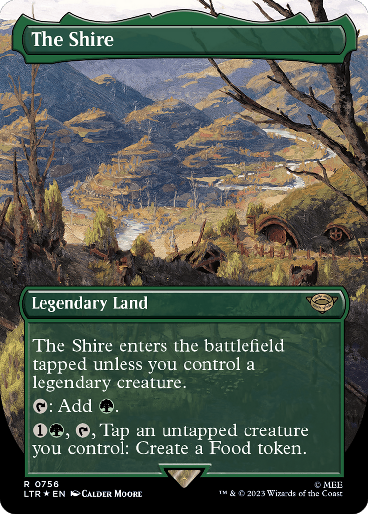 The Shire (Borderless) (Surge Foil) [The Lord of the Rings: Tales of Middle-Earth] | Gam3 Escape
