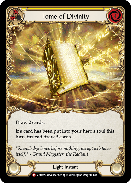 Tome of Divinity (Rainbow Foil) [MON065-RF] 1st Edition Rainbow Foil | Gam3 Escape