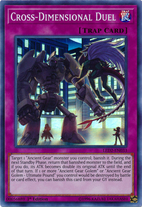 Cross-Dimensional Duel [LED2-EN033] Super Rare | Gam3 Escape