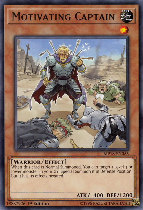 Motivating Captain [MP18-EN055] Rare | Gam3 Escape