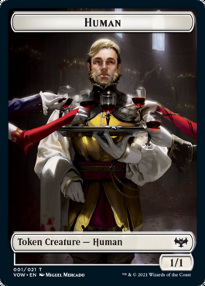 Human (001) // Boar Double-sided Token [Innistrad: Crimson Vow Tokens] | Gam3 Escape