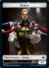 Human (001) // Boar Double-sided Token [Innistrad: Crimson Vow Tokens] | Gam3 Escape