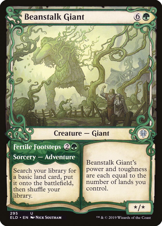 Beanstalk Giant // Fertile Footsteps (Showcase) [Throne of Eldraine] | Gam3 Escape