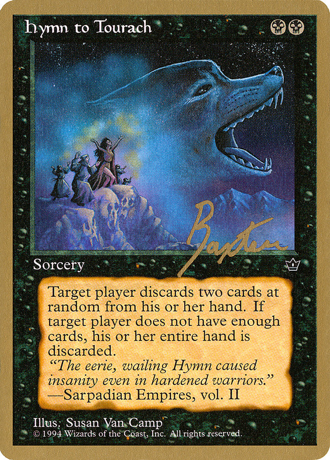 Hymn to Tourach (Wolf) (George Baxter) [Pro Tour Collector Set] | Gam3 Escape