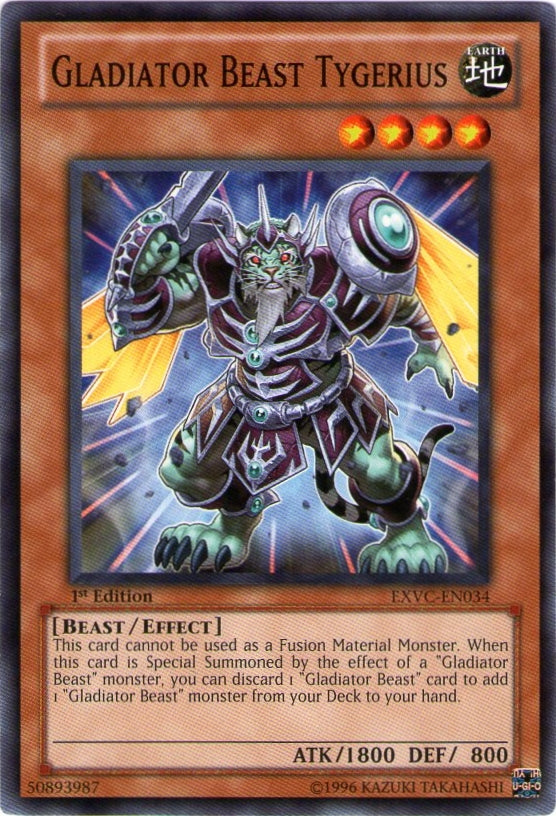 Gladiator Beast Tygerius [EXVC-EN034] Common | Gam3 Escape