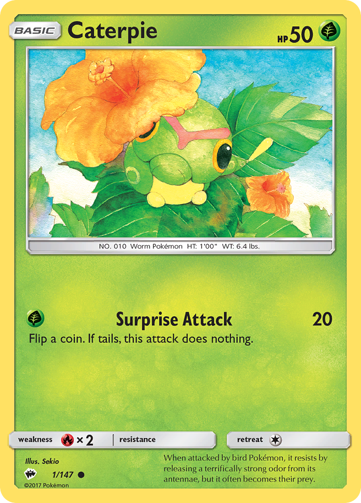 Caterpie (1/147) [Sun & Moon: Burning Shadows] | Gam3 Escape