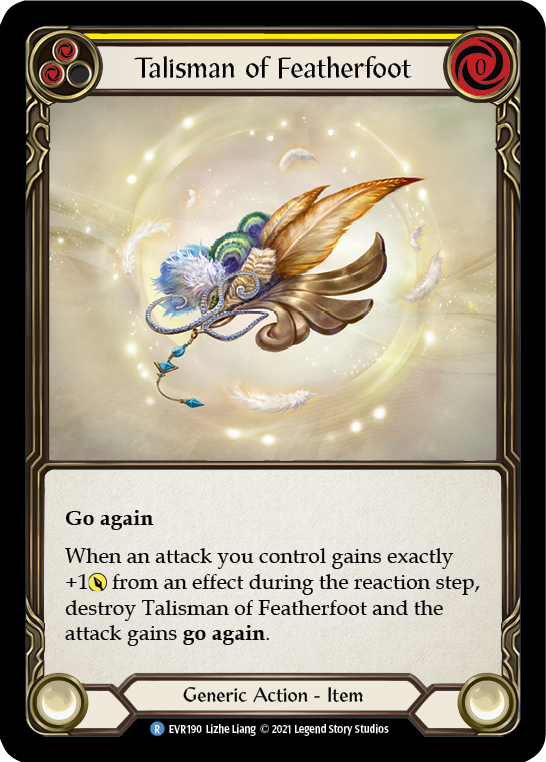 Talisman of Featherfoot [EVR190] (Everfest)  1st Edition Cold Foil | Gam3 Escape