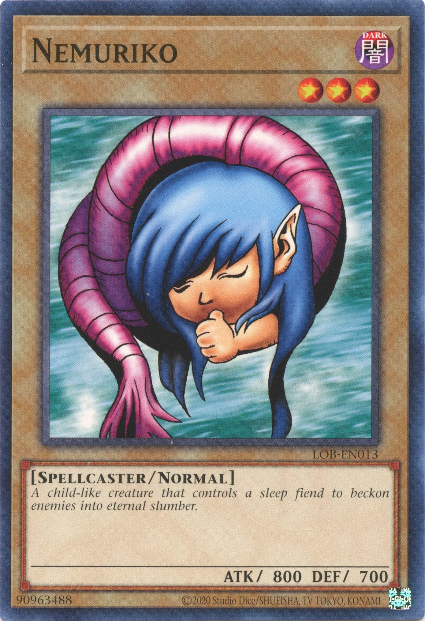 Nemuriko (25th Anniversary) [LOB-EN013] Common | Gam3 Escape