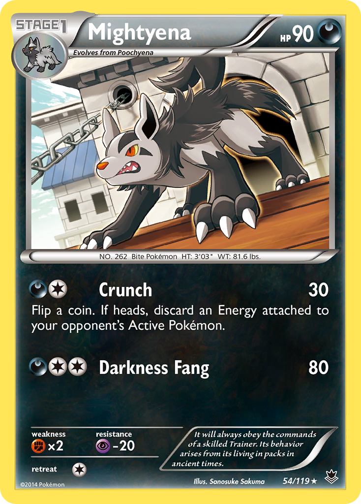 Mightyena (54/119) [XY: Phantom Forces] | Gam3 Escape