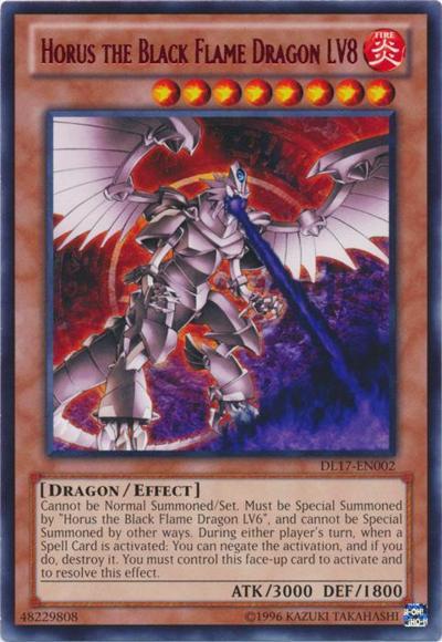 Horus the Black Flame Dragon LV8 (Red) [DL17-EN002] Rare | Gam3 Escape