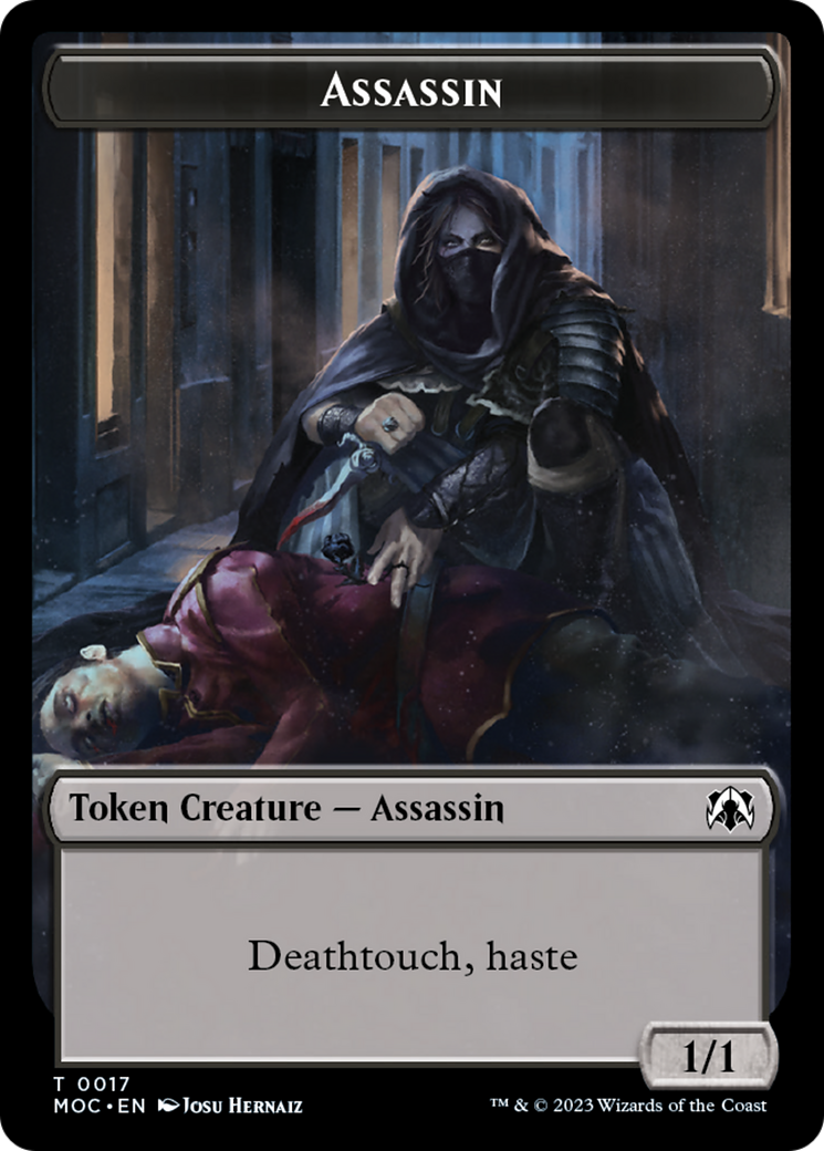 Assassin // Knight (10) Double-Sided Token [March of the Machine Commander Tokens] | Gam3 Escape