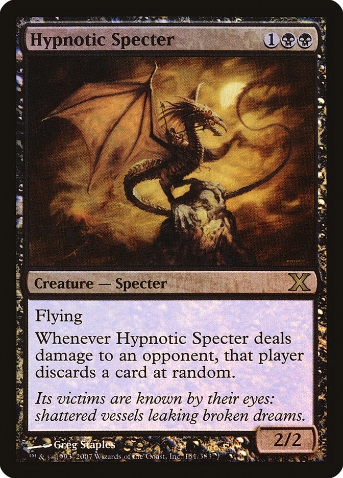 Hypnotic Specter (Premium Foil) [Tenth Edition] | Gam3 Escape
