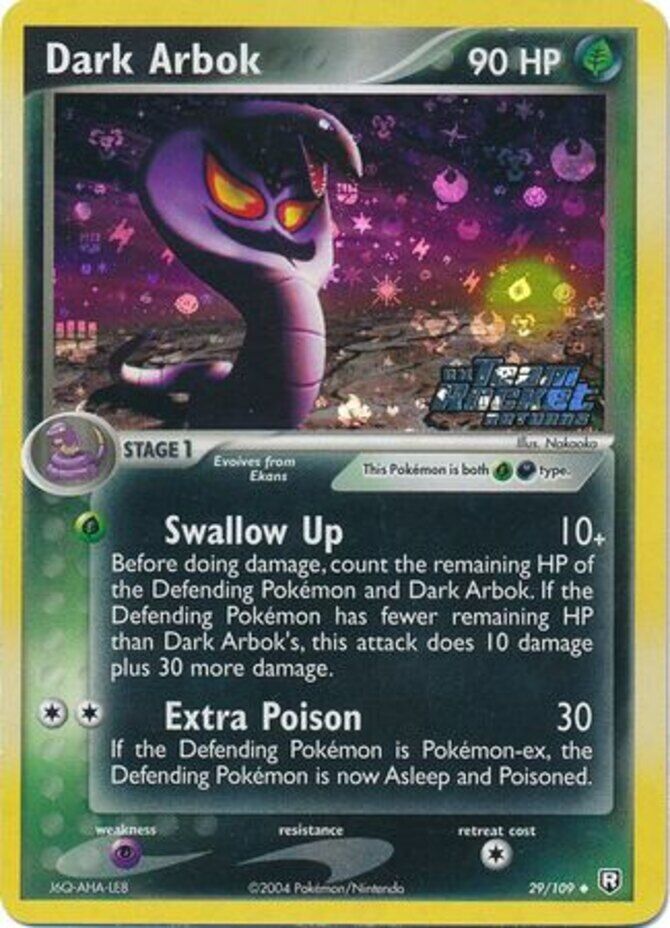 Dark Arbok (29/109) (Stamped) [EX: Team Rocket Returns] | Gam3 Escape