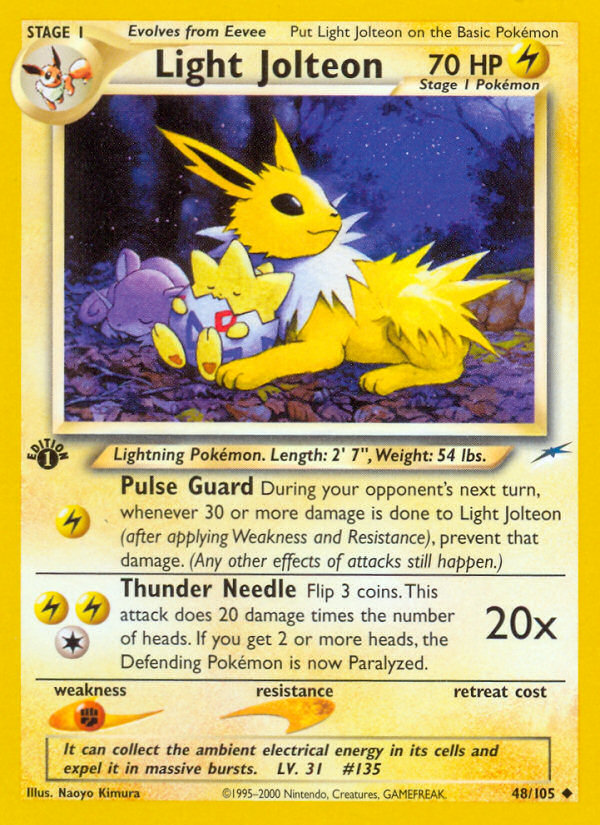 Light Jolteon (48/105) [Neo Destiny 1st Edition] | Gam3 Escape