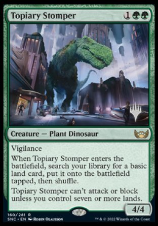 Topiary Stomper (Promo Pack) [Streets of New Capenna Promos] | Gam3 Escape