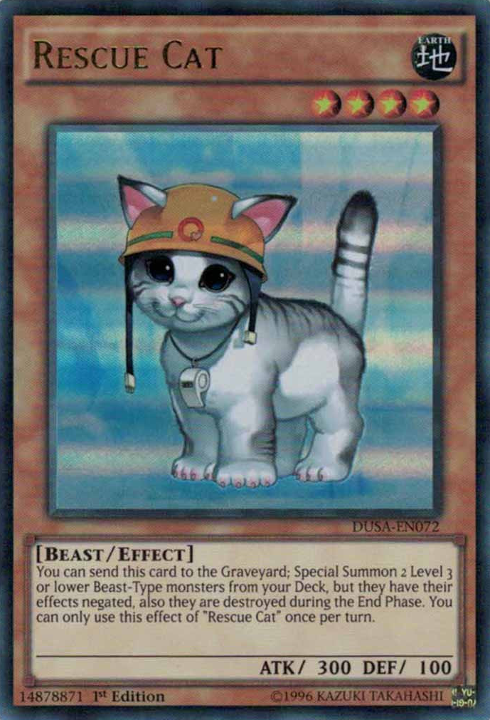 Rescue Cat [DUSA-EN072] Ultra Rare | Gam3 Escape