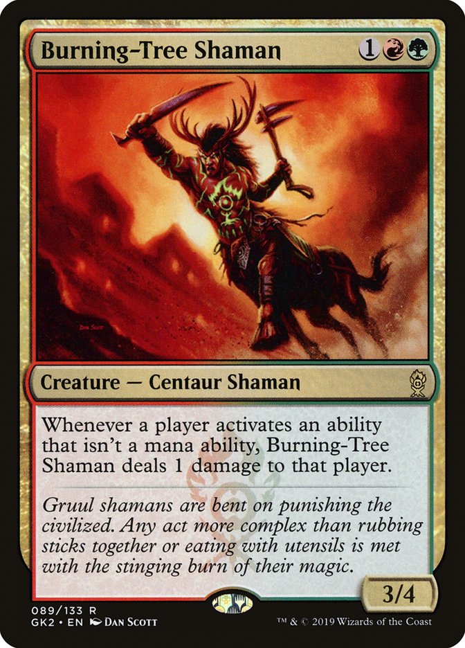Burning-Tree Shaman [Ravnica Allegiance Guild Kit] | Gam3 Escape