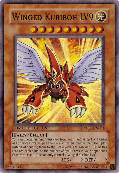 Winged Kuriboh LV9 [YG03-EN001] Ultra Rare | Gam3 Escape