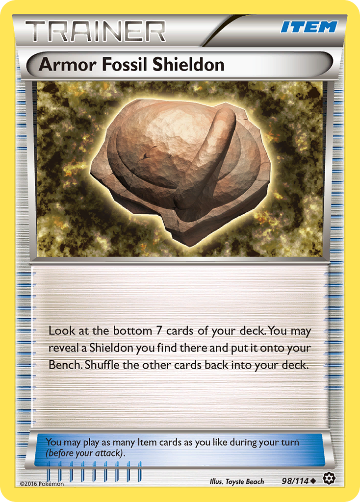 Armor Fossil Shieldon (98/114) [XY: Steam Siege] | Gam3 Escape