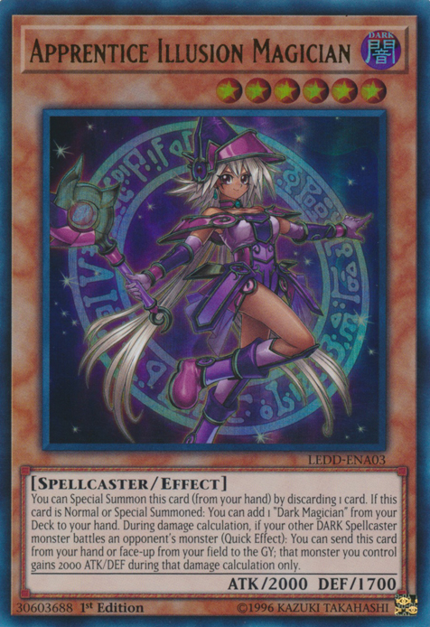 Apprentice Illusion Magician [LEDD-ENA03] Ultra Rare | Gam3 Escape