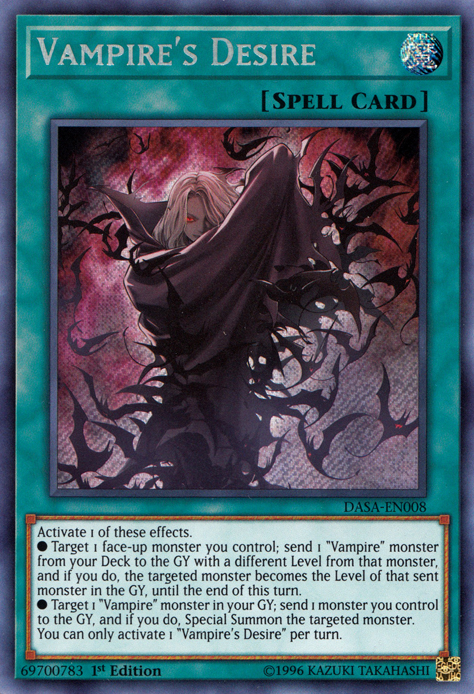 Vampire's Desire [DASA-EN008] Secret Rare | Gam3 Escape