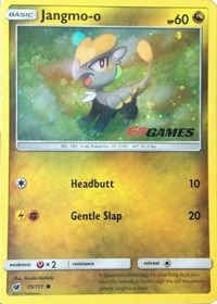 Jangmo-o (75/111) (Cosmos Holo) (EB Games Promo) [Sun & Moon: Crimson Invasion] | Gam3 Escape