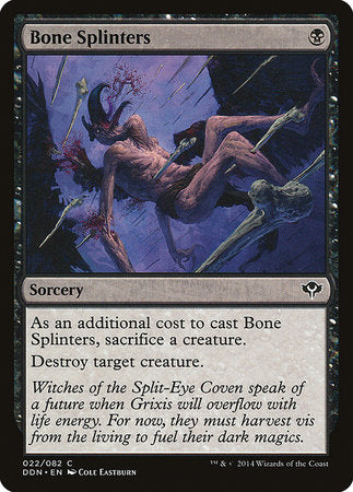 Bone Splinters [Duel Decks: Speed vs. Cunning] | Gam3 Escape