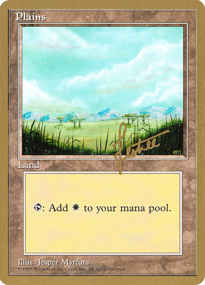 Plains (bl365) (Bertrand Lestree) [Pro Tour Collector Set] | Gam3 Escape