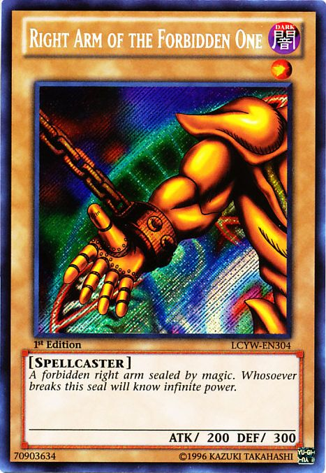 Right Arm of the Forbidden One [LCYW-EN304] Secret Rare | Gam3 Escape