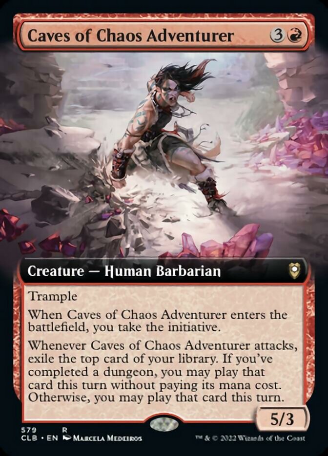 Caves of Chaos Adventurer (Extended Art) [Commander Legends: Battle for Baldur's Gate] | Gam3 Escape