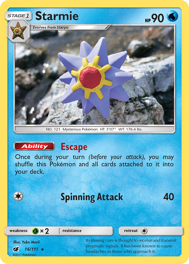 Starmie (16/111) [Sun & Moon: Crimson Invasion] | Gam3 Escape