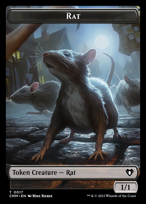 City's Blessing // Rat Double-Sided Token [Commander Masters Tokens] | Gam3 Escape