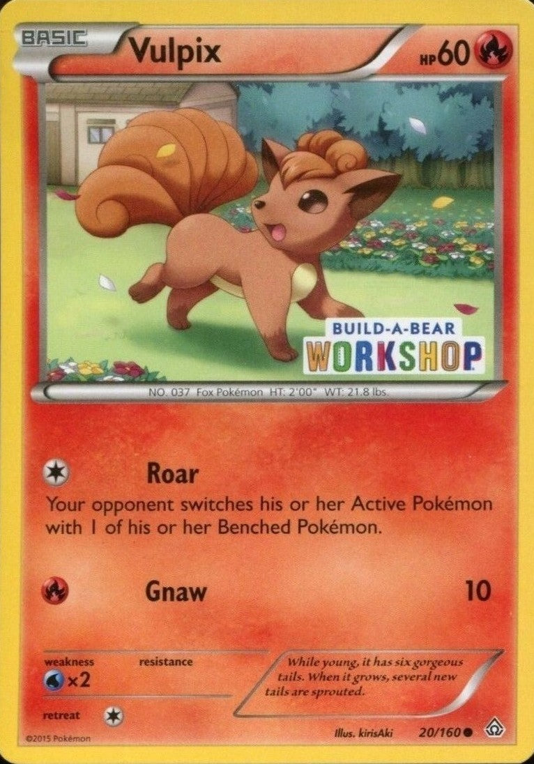 Vulpix (20/160) (Build A Bear Workshop Exclusive) [XY: Primal Clash] | Gam3 Escape