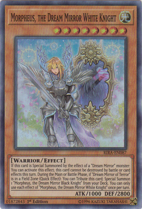 Morpheus, the Dream Mirror White Knight [RIRA-EN087] Super Rare | Gam3 Escape