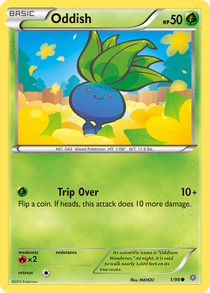 Oddish (1/98) [XY: Ancient Origins] | Gam3 Escape
