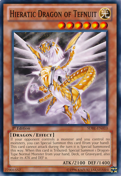 Hieratic Dragon of Tefnuit [SDBE-EN010] Common | Gam3 Escape