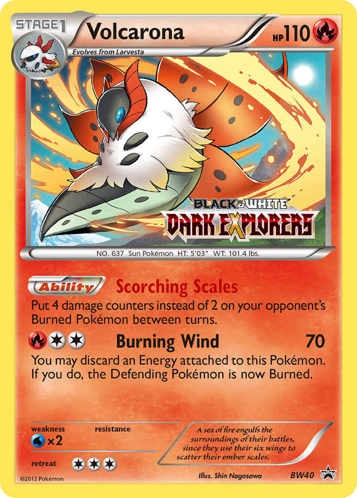 Volcarona (BW40) [Black & White: Black Star Promos] | Gam3 Escape