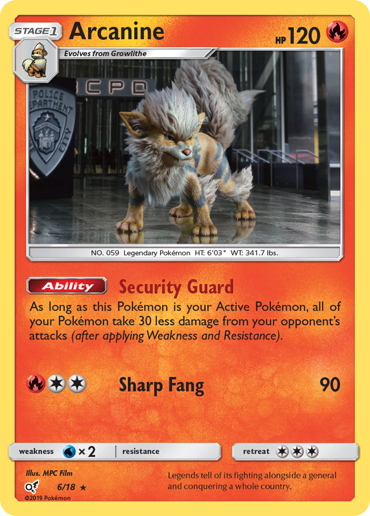 Arcanine (6/18) [Sun & Moon: Detective Pikachu] | Gam3 Escape