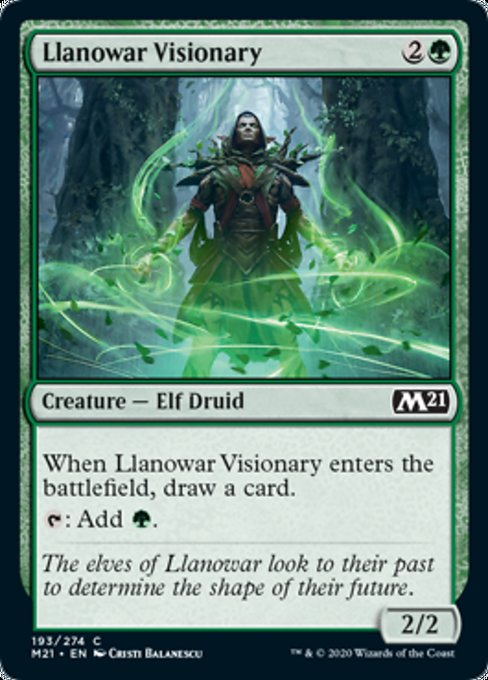 Llanowar Visionary [Core Set 2021] | Gam3 Escape