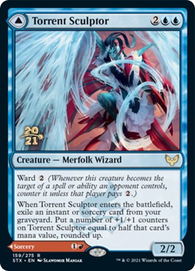 Torrent Sculptor // Flamethrower Sonata [Strixhaven: School of Mages Prerelease Promos] | Gam3 Escape