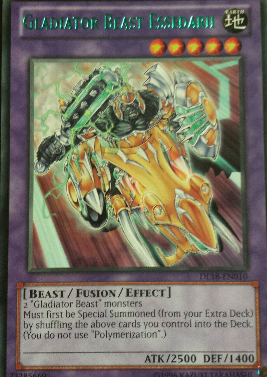 Gladiator Beast Essedarii (Green) [DL18-EN010] Rare | Gam3 Escape