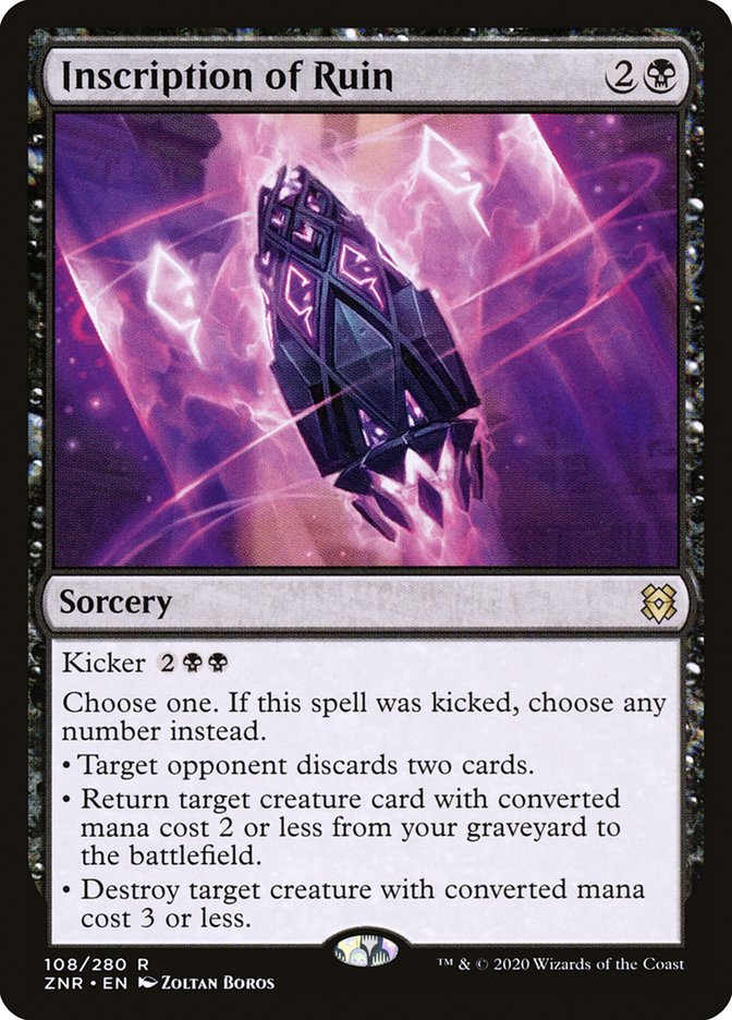 Inscription of Ruin [Zendikar Rising] | Gam3 Escape