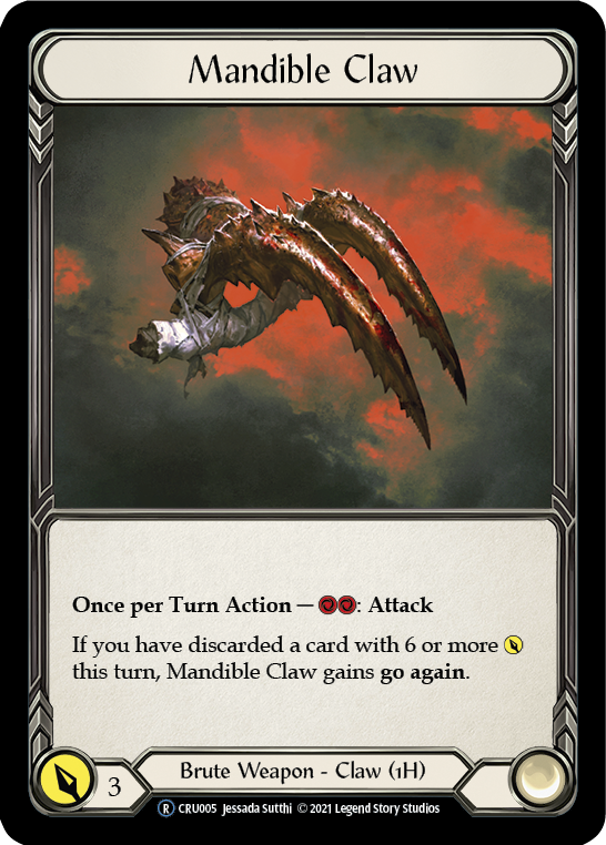 Mandible Claw (Rainbow Foil) [CRU005-RF] Unlimited Rainbow Foil | Gam3 Escape