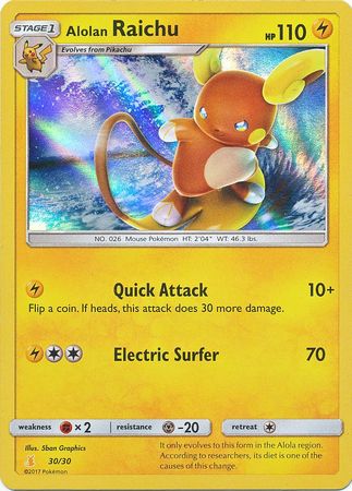 Alolan Raichu (30/30) [Sun & Moon: Trainer Kit - Alolan Raichu] | Gam3 Escape