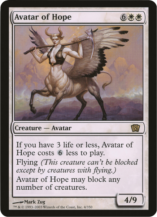 Avatar of Hope (Oversized) [Eighth Edition Box Topper] | Gam3 Escape